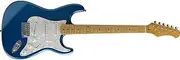 Stagg S-Style Electric Guitar - Metallic Blue Finish with Pearloid White Pickguard (S350-MBL)