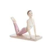 Decorative Figure Dkd Home Decor Pink Yoga Scandi 16 x 6 x 13 Cm