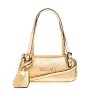Versace Tag Bowling Zipped Mini Shoulder Bag One size golden