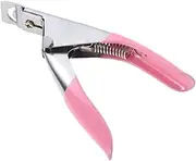 WOONEKY Nail Scissor Press Nails Reach Cuticle Tip Pedicure Gel Manicure Nail Art Liner Trimmer Pusher Nail Clippers Scissors Brushes Cutters Toenail U Shape Clipper for Nails Rosy
