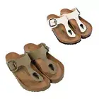 Women Birkenstock Gizeh Big Buckle Vegan Cotton Canvas Strap NEW