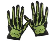 Glow in Dark Skeleton Gloves Halloween Costume Accessory Hand Bones Party Lot