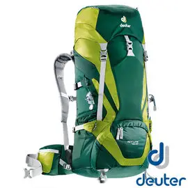 【德國 deuter】 ACT Lite 拔熱式 透氣背包40+10L 深綠/草綠 3340115 戶外 │ 露營 │ 登山│ 後背包