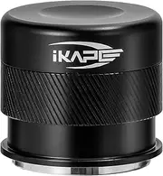 [IKAPE] Coffee Products, 53MM Espresso Tamper, Premium Barista Coffee Calibrated Tamper with Spring Loaded, 100% Stainless Steel Tamper Compatible with 54MM Breville Bottomless Portafilter (Black)