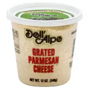 Dell Alpe Grated Parmesan 12.0 oz (Pack of 6)
