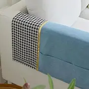 Sofa Armrest Organizer Pockets,Hanging Storage Bag,Anti-Slip Couch Sofa Armrest Organiser Chair Bedside Storage Pocket TV Remote Holder Bed Storage Pocket Bag for Cellphone Tablet Notepad (Color : Bl