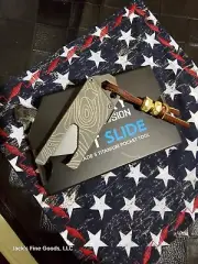 EDC Ti POCKET TOOL "SLIDE" STONEWASH EXCLUSIVE TOPOGRAPHICAL VERSION! AUTHENTIC