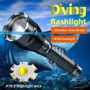 Super Bright LED Flashlight Rechargeable Tactical Torch Diving Camping Hike Lamp
