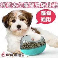 在飛比找樂天市場購物網優惠-搖搖太空艙寵物緩食碗 狗貓皆適用 慢食器 寵物用品 台灣24