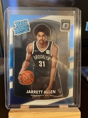 Jarrett Allen RC 2017-18 Donruss Optic RATED Rookie Card # 179 Brooklyn Nets