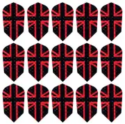 5 Sets Harrows Dimplex Slim Dart Flights - Ships Tracking - Black Union Jack