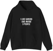 [X.Style] Computer Video Game Geek i Like Gaming and Maybe People ds000 Hoodie Black XL