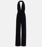 [Norma Kamali] Norma Kamali Halterneck jersey jumpsuit AU 16 black