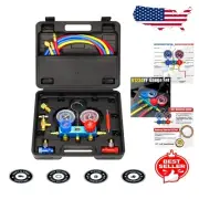 R1234yf AC Diagnostic Kit – Manifold Gauge Set with Complete Accessories