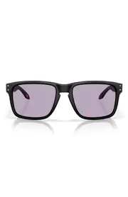 Oakley 61mm Prizm™ Polarized Rectangular Sunglasses in Matte Black at Nordstrom One Size