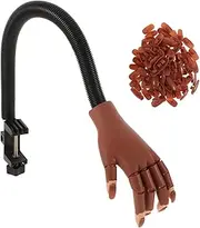SOESFOUFU Practice Nail Art Prosthetic Hand Model Reusable Manicure Training Tool Nail Display Model