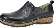 [Dansko] Meara Slip-On Shoe for Women - Dual-Density Cork/EVA Midsole and Lightweight Rubber Outsole Provide Durable and Comfortable Ride on Patented Stapled Construction