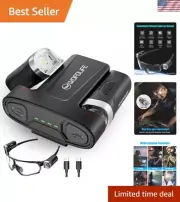 Mini Flashlight for Glasses, Rechargeable Headlamp Reading Book Light with 42...