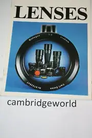 HASSELBLAD LENSES GUIDE INFORMATION GENUINE ORIGINAL