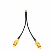 1x MCX TV Male to 2x RCA phono Male Antenna Y Splitter/Combiner Adapter cable