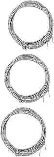 BESTonZON 3sets 5-string Bass Guitar Strings Bright Bass Round Wound Steel 3mm - 1mm Perfect for Rock Funk 5pcs*3