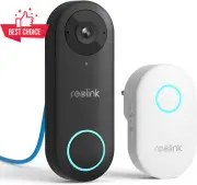 Video Doorbell Camera 5MP Wired Poe IP 180° Talk Chime Outdoor Security Cam