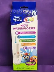 Guru Nanda Dental Water Flosser Flosser 4 Tips USB Cable 1 Sticker Sheet New