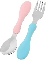 MAGICLULU Baby Feeding Spoons Forks Kids Travel Utensil Case Toddler Silverware Set Child Cutlery for Camping Home Use