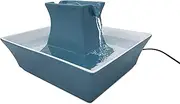 PetSafe Drinkwell Pagoda Drinking Fountain, Filters Water for Dogs and Cats, Ceramic, 2 Litre Capacity, Blue, PAGODA-BL-EU-19, Pack of 1
