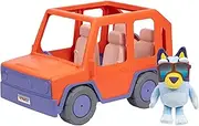 Bluey MEGA 44cm Buddies Big Heeler 4WD, Take Your Plushies for A Ride in The Mega Sized Heeler 4WD, Includes Exclusive 20cm Bluey Plush and Stickers, Car Fits Up to 4 Plushies