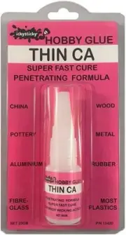 Thin CA Glue 20 g Premium superglue Wood, Craft, Metal, Plastic, Model Kits