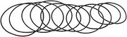 ARTIBETTER Record Player Part 10pcs Drive Belt for Phonograph Rubber Phonograph Belt