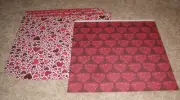 Reminisce 12x12 Dbl.Sided Shimmer Scrapbook Papers(4) ~ Be Mine....Hearts Afire