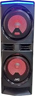 [JVC] Party Speaker | Party Box Portable Bluetooth Speakers | USB, AUX, FM Radio | Record Function, Guitar & Mic Inuputs | Bass, Treble, Echo Controls | Outdoor Speaker with DJ Lights (XS-N7212PB)