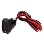 Hulk 4X4 Contour Carling Rocker Dual Voltmeter Red LED Bulk Pack - HU6696R-BULK