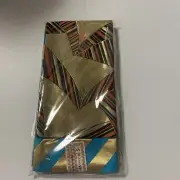 Japanese kimono HANHABA obi yukata obi.kaku obi.gold sky blue