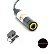 Focusable 650nm 10mw Red Cross Laser Locator Module with 5V 1A Adapter