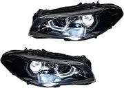Compatible For BMW F10 F18 525i 530i 535li 2011-2017 Car Front Lamps Assembly Upgrade DRL Projector Lens Tool Accessories(For 11-13 Xenon)