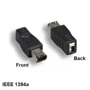 IEEE-1394a 6 Pin Male to 4 Pin Female Firewire Adapter for PC MAC iLINK SUN DV