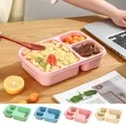 Meal Prep Lunch Box Kids Lunch Container 3-compartment Bento Lunch for School