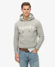Core Logo Hood | Grey Marle