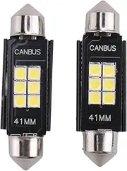 MEOXPAZ Extremely Bright 400 Lumens 3020 Chipset Canbus Error Free Led Bulbs For Interior Car Lights License Plate Dome Map Door Courtesy 41Mm Festoon De3175 6428 Xenon White