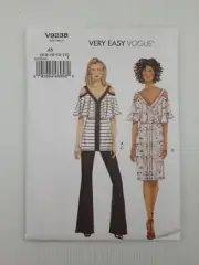 Vogue Sewing Pattern 9238 V9238 Misses Top Dress Pants Pattern Size 6-14 NEW