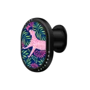 PowerThru Wireless Car Charger Wireless Car Charger MagSafe Compatible Pink Tiger by Grace Andersson