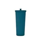 750ml Blue-green Straw Cup - 304 Stainless Steel Reusable BPA-Free Water Bottle