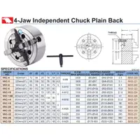 在飛比找蝦皮購物優惠-普通四爪單動夾頭 普通型四爪單動夾頭 價格請留言或來電洽詢