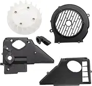 KANGYEBAIHUODIAN Air Cooling Shroud Set with Fan Cover Fit for GY6 150cc ATV Go Kart Scooter Engine