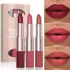 2-in-1 Matte Lipstick Lip Gloss Double Non-Stick Velvet Glaze Matte NEW Lip C4Z4