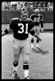 Green Bay Packers Fullback Jim Taylor during the St Louis Cardinal- Old Photo 18