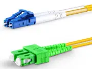 3 Qty 2M/6.56ft Single Mode Duplex Fiber Optic Patch Cable LC/UPC-SC/APC #113